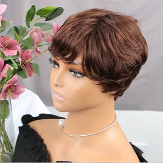 Perruque - PixieGlam™ - Brun - Coiffure Enchanté