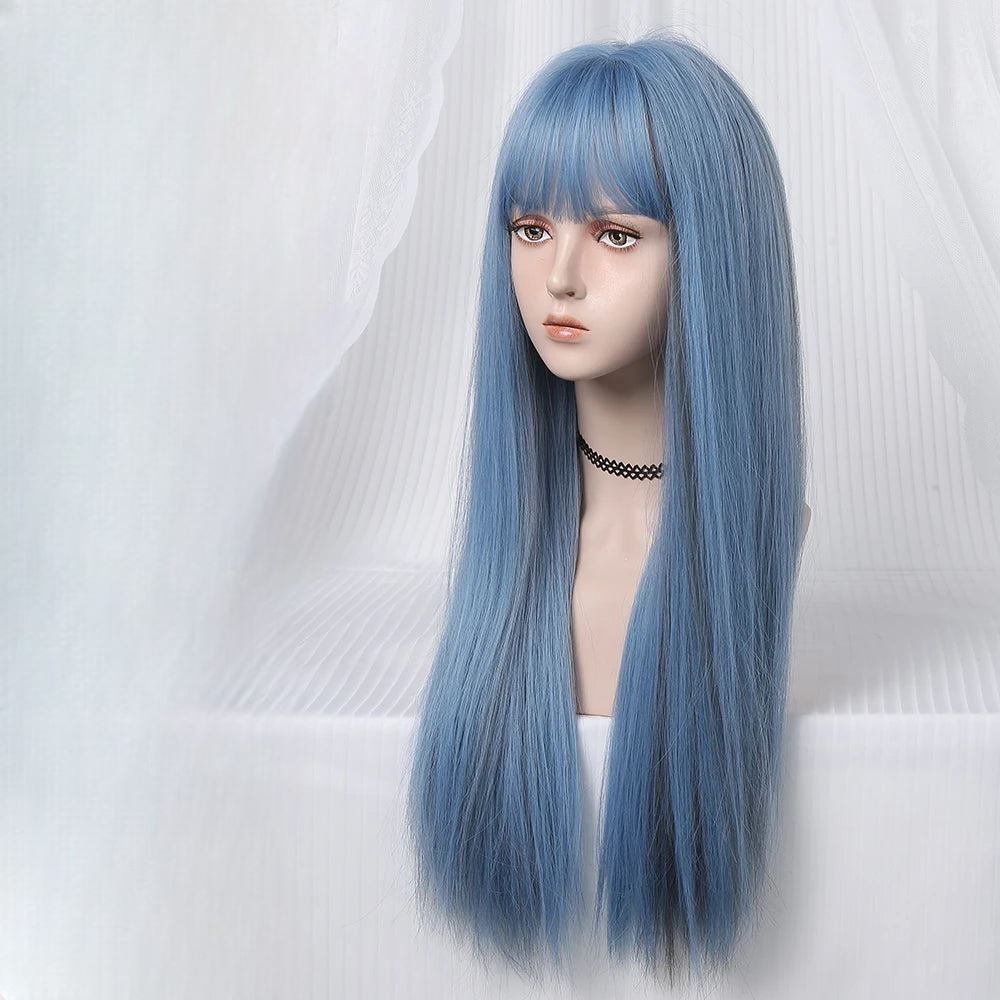 Perruque - SyntheticHairWig™ - Bleu - Coiffure Enchanté