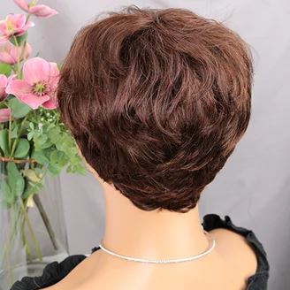 Perruque - PixieGlam™ - Brun - Coiffure Enchanté