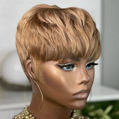 Perruque - PixieGlam™ - Chatain - Coiffure Enchanté
