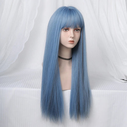 Perruque - SyntheticHairWig™ - Bleu - Coiffure Enchanté