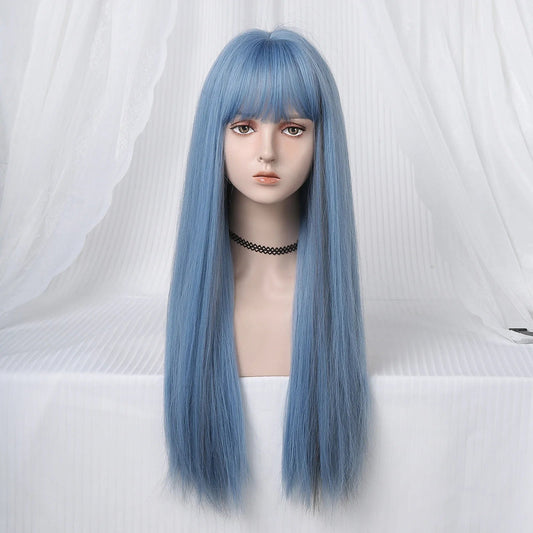 Perruque - SyntheticHairWig™ - Bleu - Coiffure Enchanté