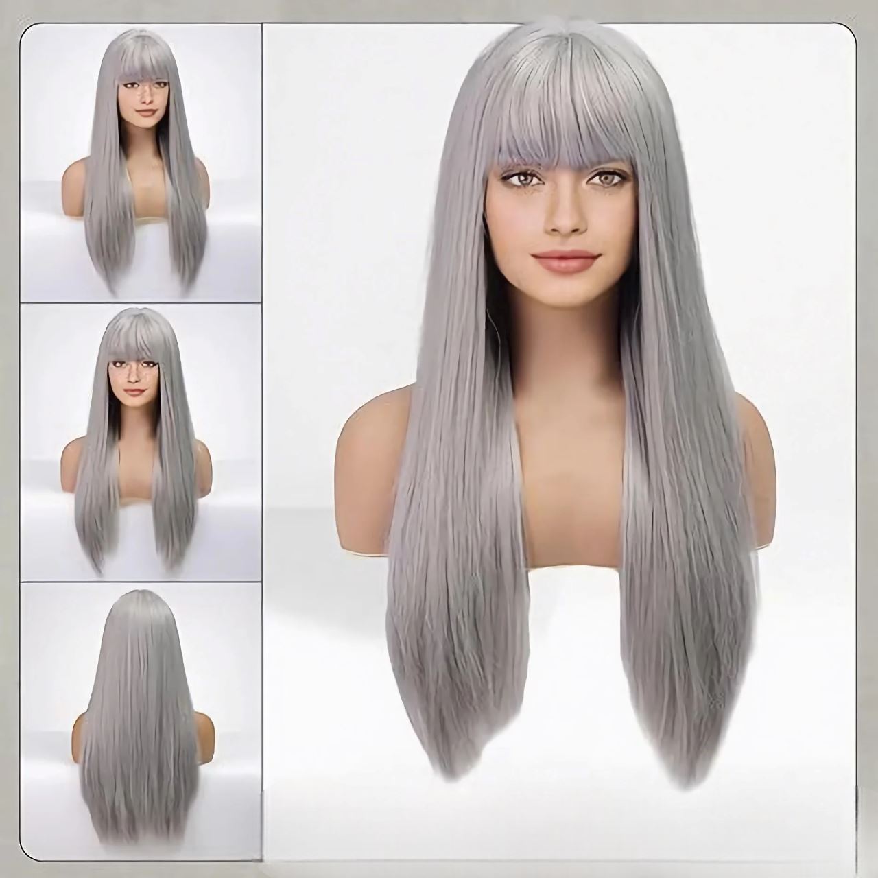 Perruque - SyntheticHairWig™ - Gris Cendré - Coiffure Enchanté