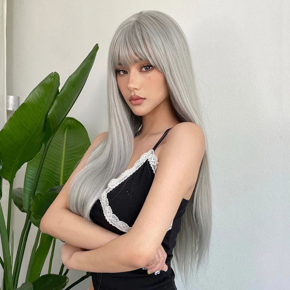 Perruque - SyntheticHairWig™ - Gris Cendré - Coiffure Enchanté