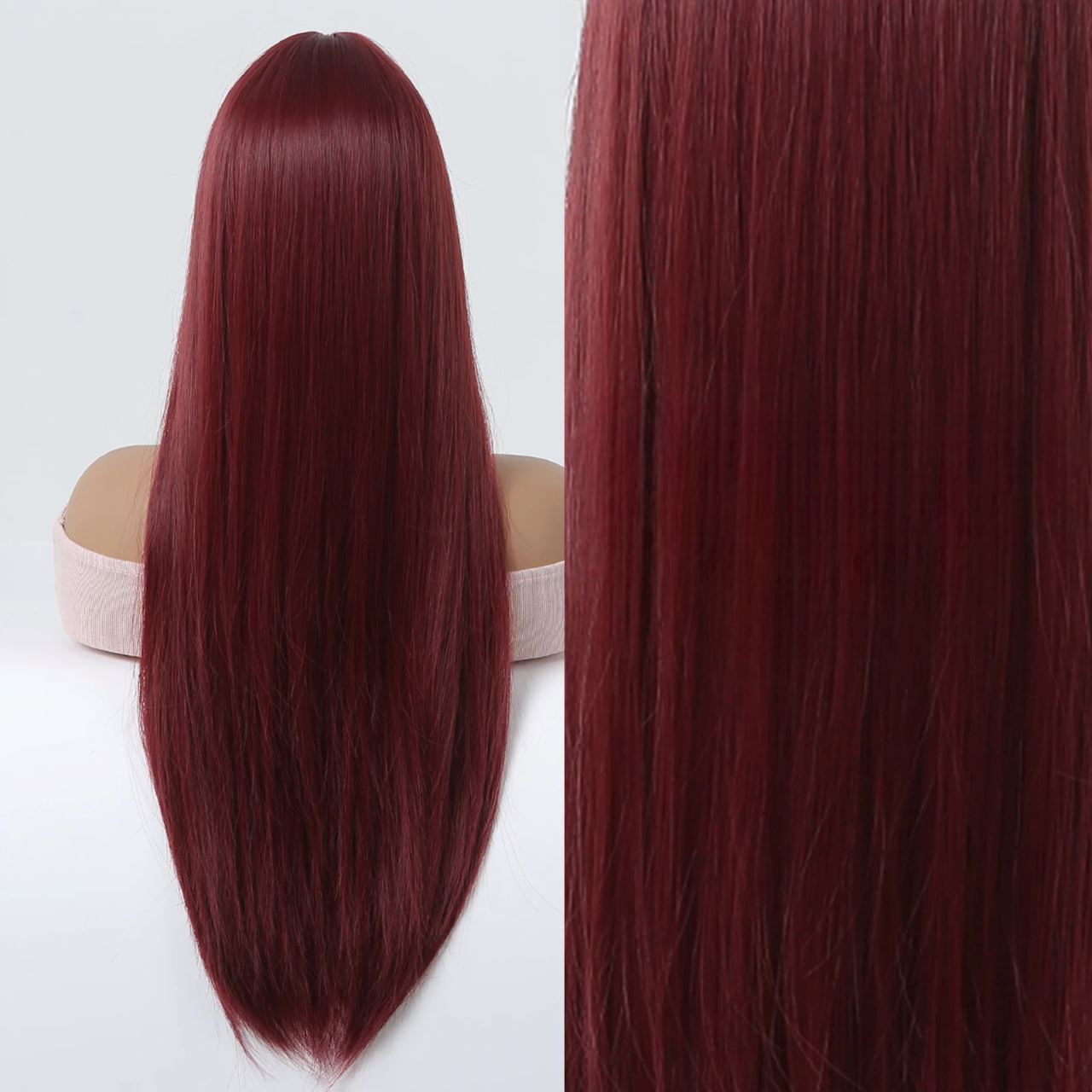 Perruque - SyntheticHairWig™ - Rouge Vin - Coiffure Enchanté